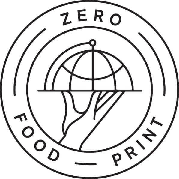 Zero food print logo